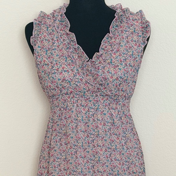 Future State Floral Sleeveless Pink Dress in Small - Picture 3 of 6
